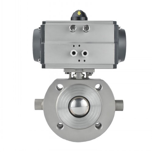 气动保温球阀|气动保温法兰球阀|夹套保温球阀